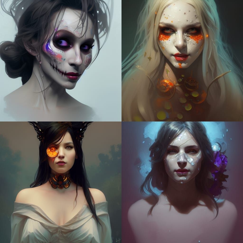 Hyperdetailed Halloween Girl Portrait in Unreal Engine 5