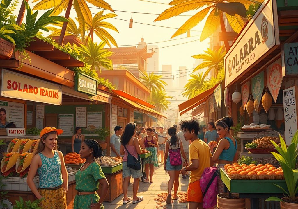 Caribbean Street Food Marketplace