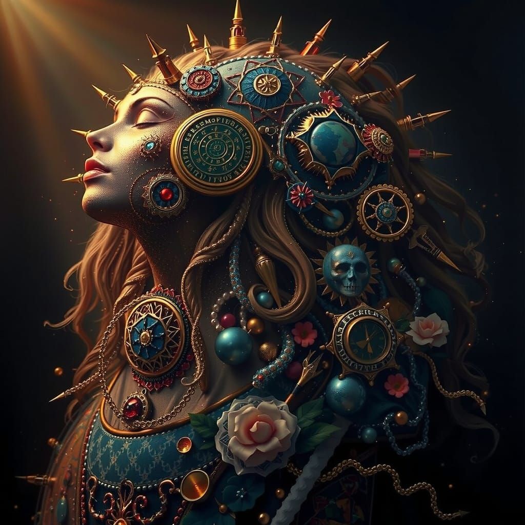 Masterpiece Painting of Beauty and Truth