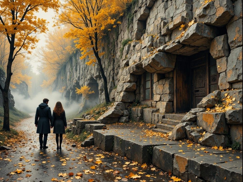 Abstract Digital Art with Layered Textures and Vibrant Color...