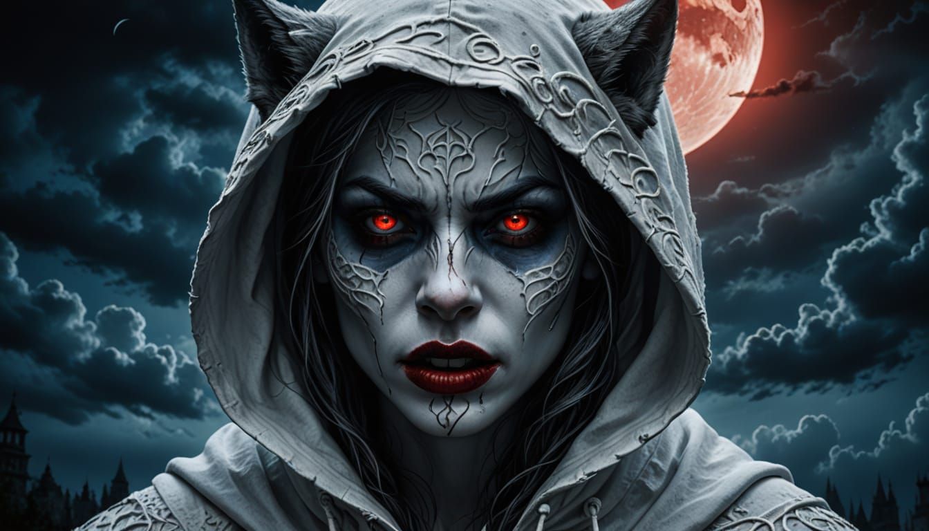 Werewolf Attack Survivor in a Moody, Cinematic Landscape