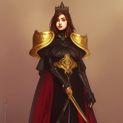 Warrior Princess in Ancient Times: Hyperdetailed Portrait