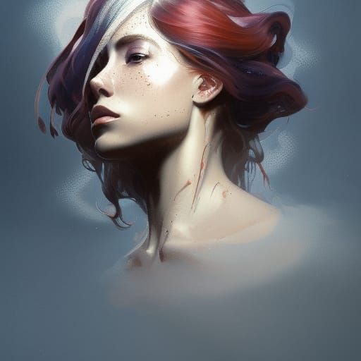 Ghost Portrait in Hyperdetailed Art Style