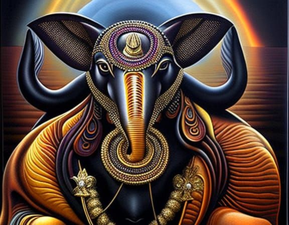Visionary Art: Ganesh, Creator God