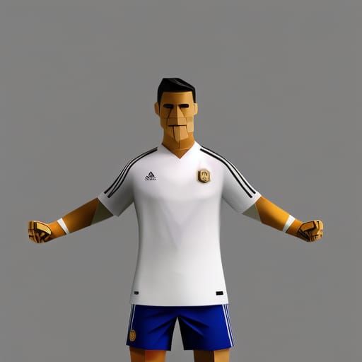 Origami Papercraft Portrait in 8K Resolution