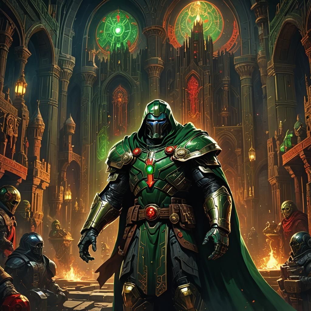 Doctor Doom's Ominous Castle: Science Fantasy Art
