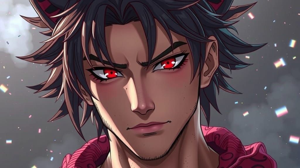 Cyberpunk-Inspired Demon Warrior