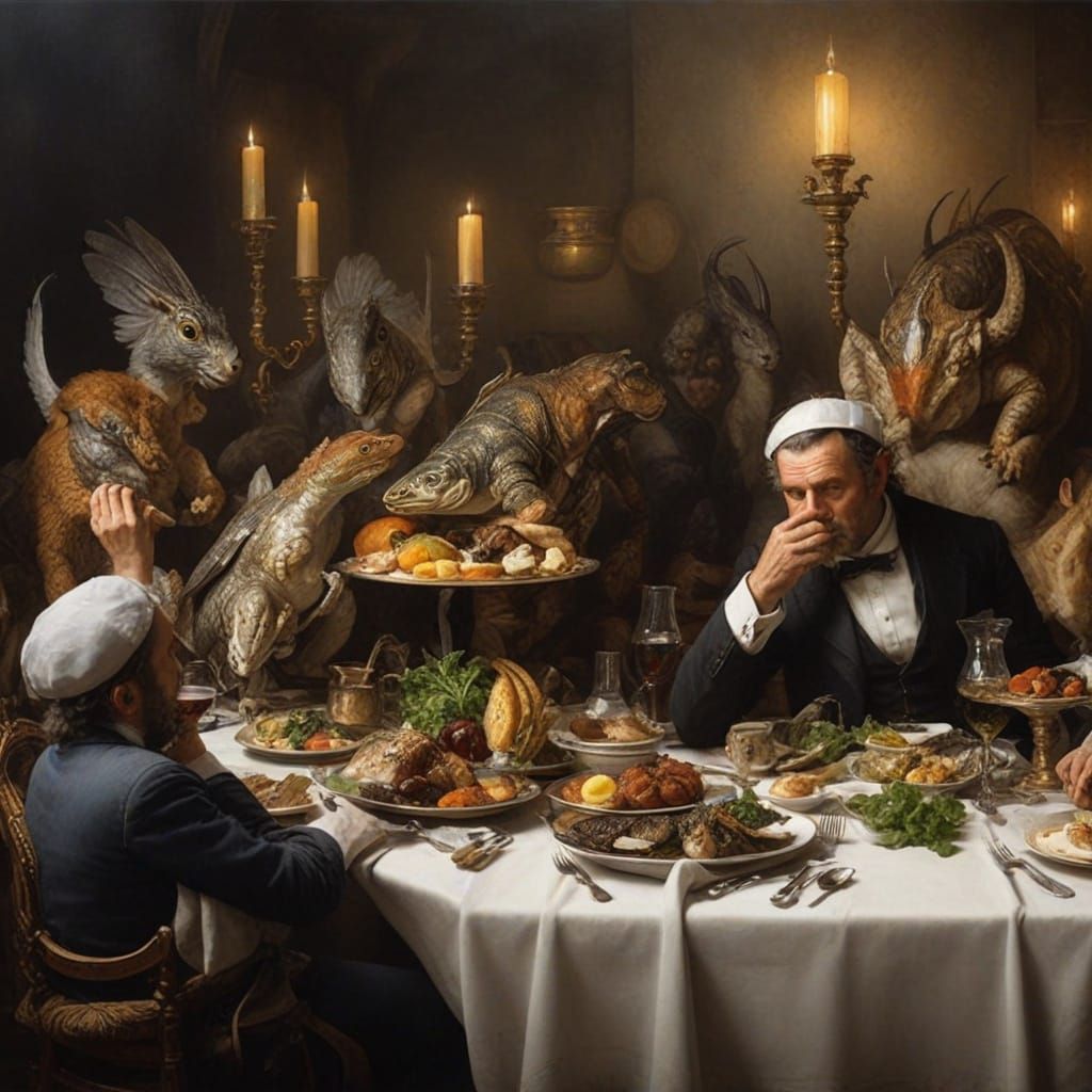 Polite dining at Bistro Bizzarro...