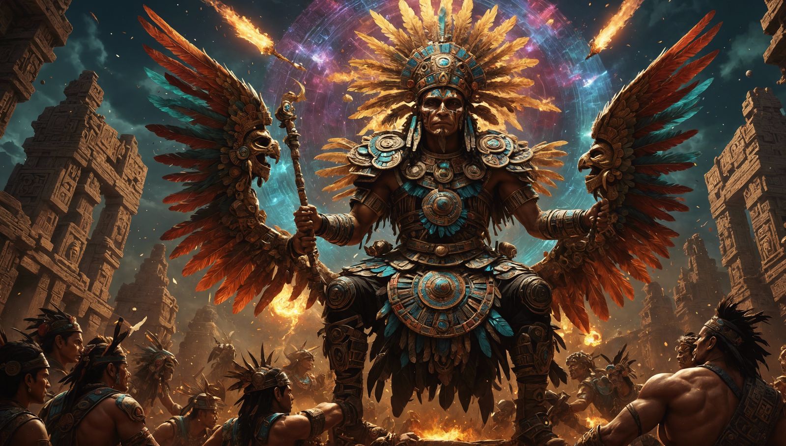 Aztec God Huitzilopochtli.