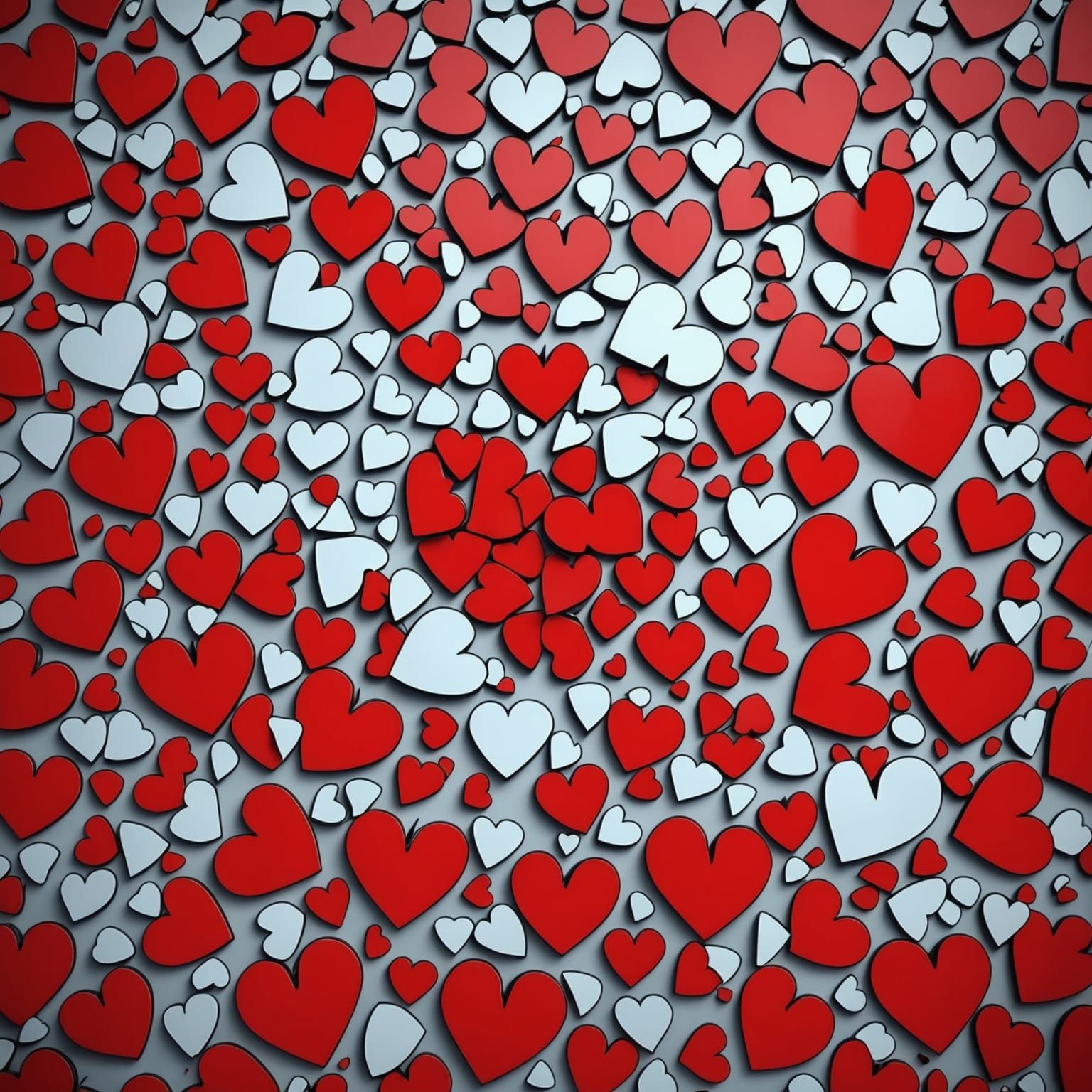 Shattered Heart: Broken Pieces Background