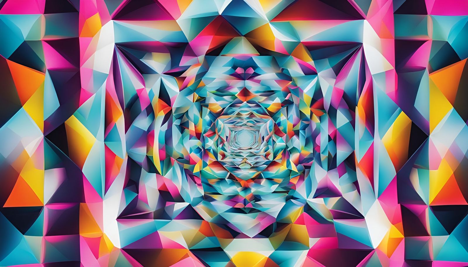 Geometric Illusion in Striking Futuristic Design