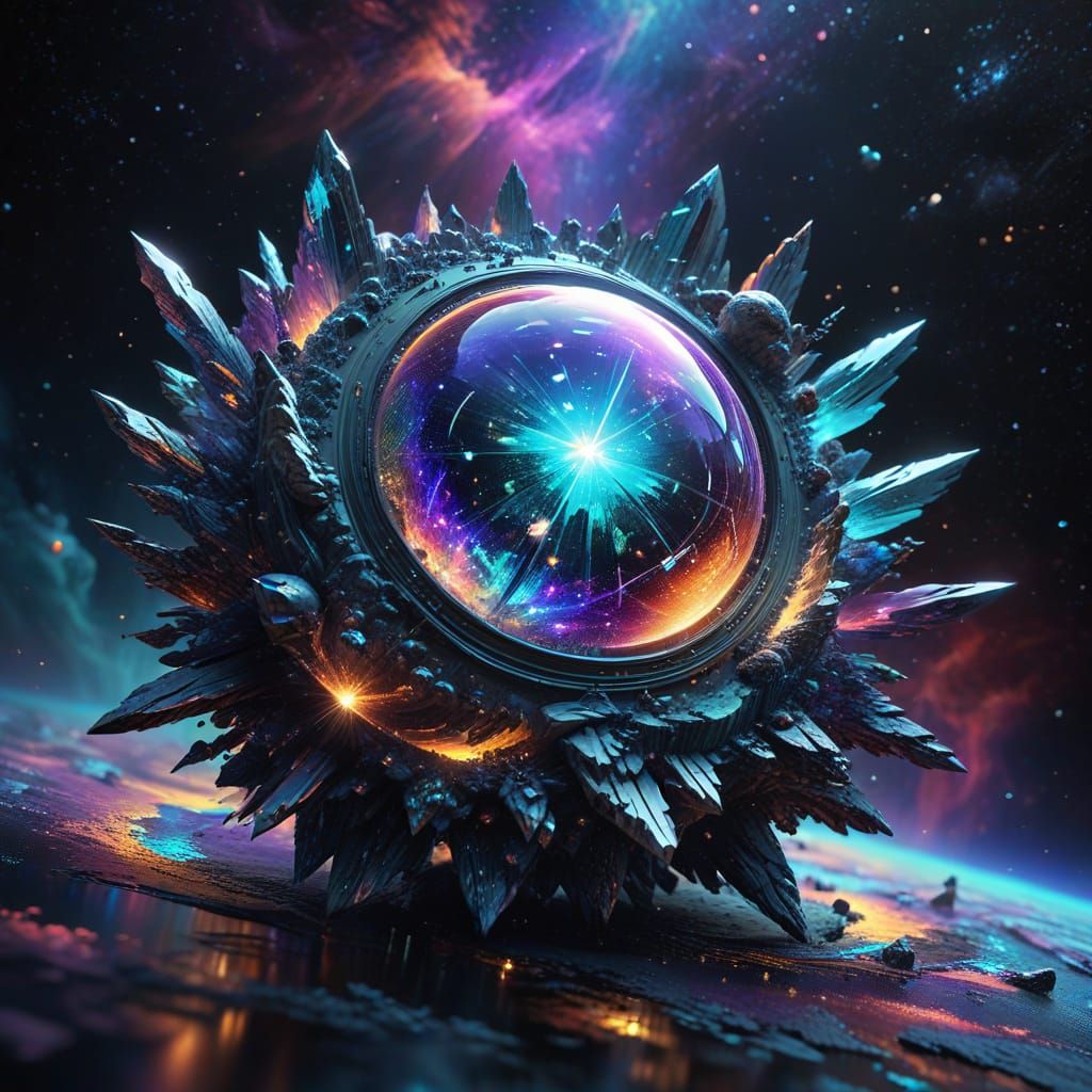 Ethereal Cosmic Landscape in Holographic CGI