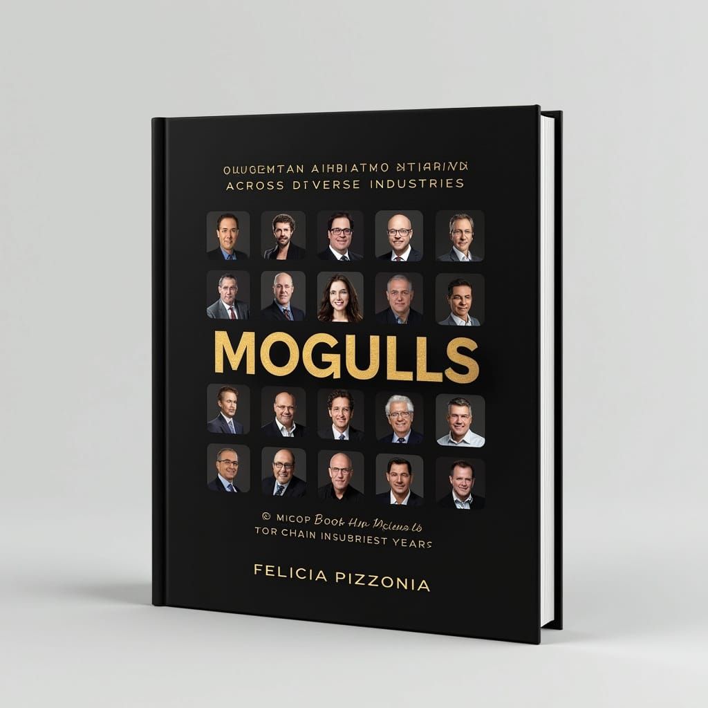 Modern Business Leader Book Cover in Gold Foil and Black