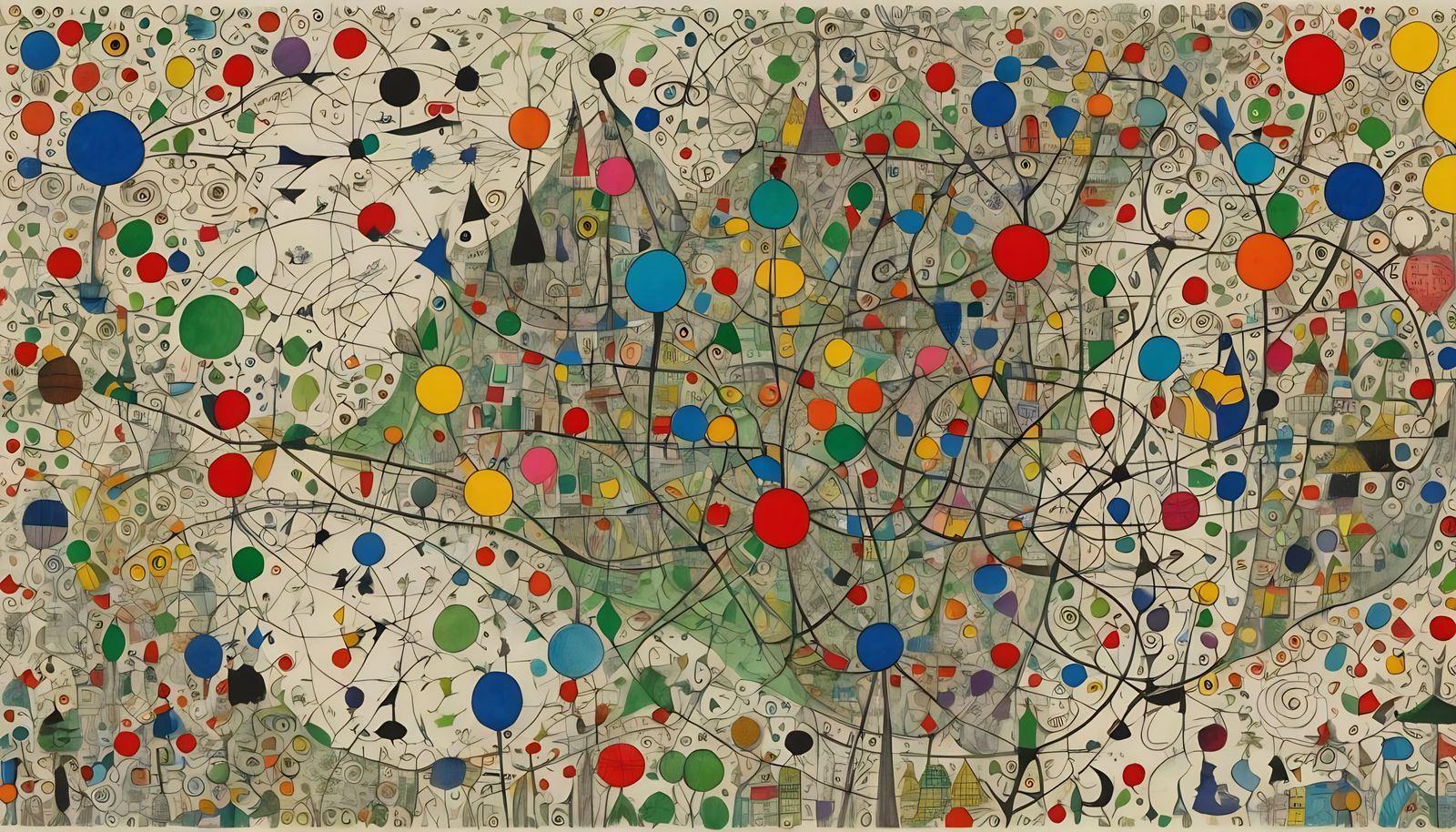 Doodle Map of a Whimsical Doodle World