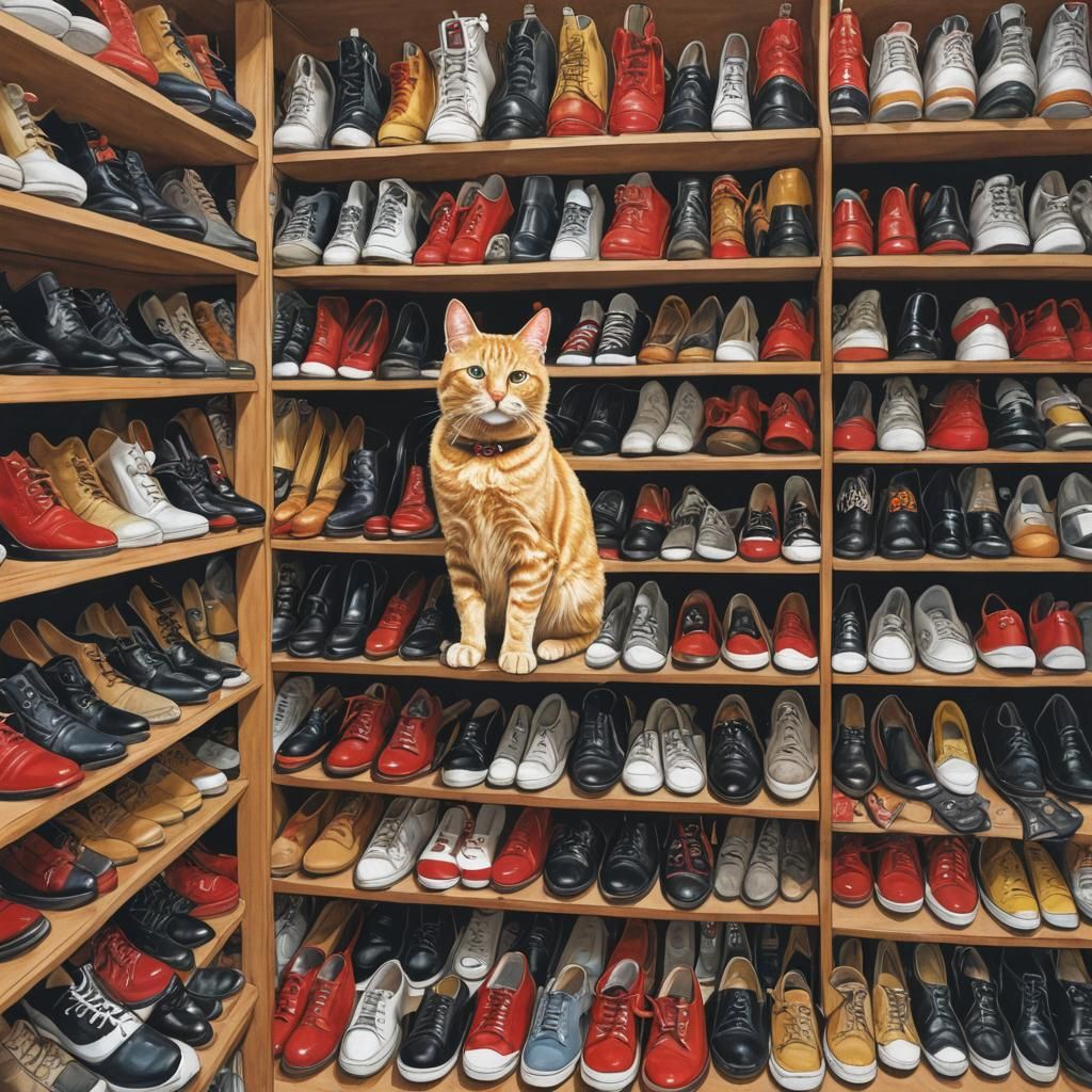 Surreal Cyberpunk Dreamscape: Hall of Heads