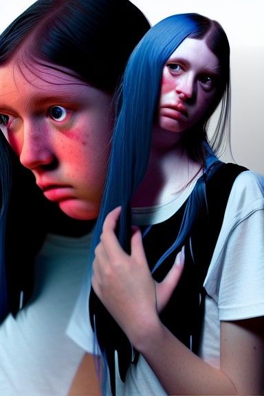 Teen Angst: Academic Digital Art Composite