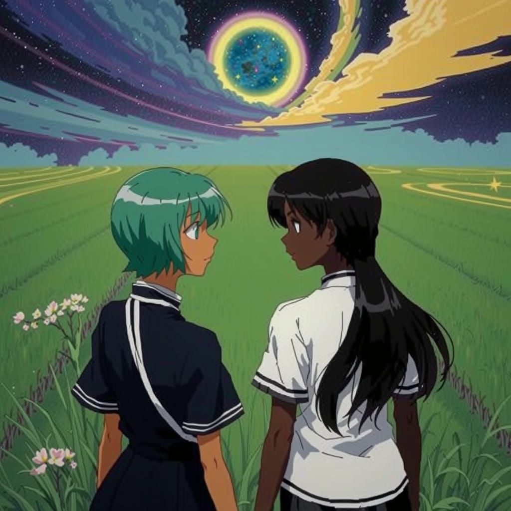 Sisters in Starlight: Dark Skinned Anime Girls in a Celestia...