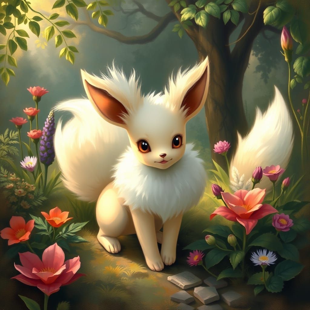 Eevee Pokémon in Lush Estate: Australian Tonalism