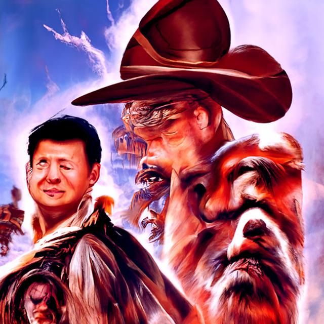 Xi Jinping as Western Hero: Movie Poster Art