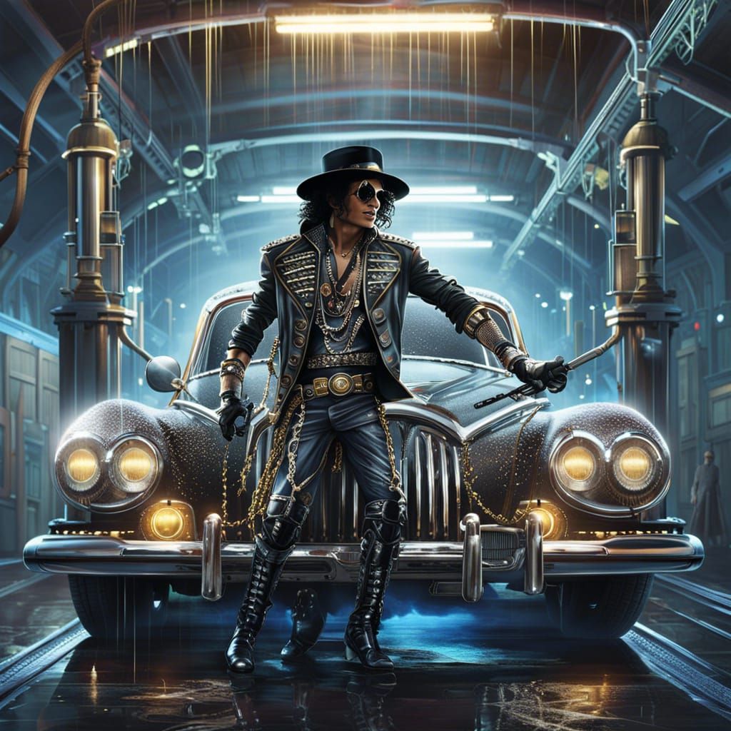Michael Jackson Working at the Car Wash v1