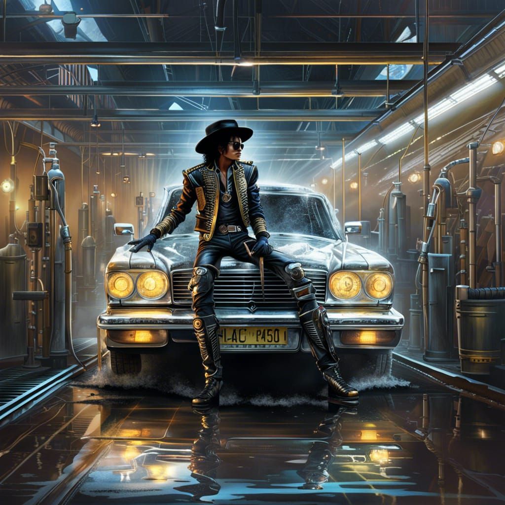 Michael Jackson Working at the Car Wash v2