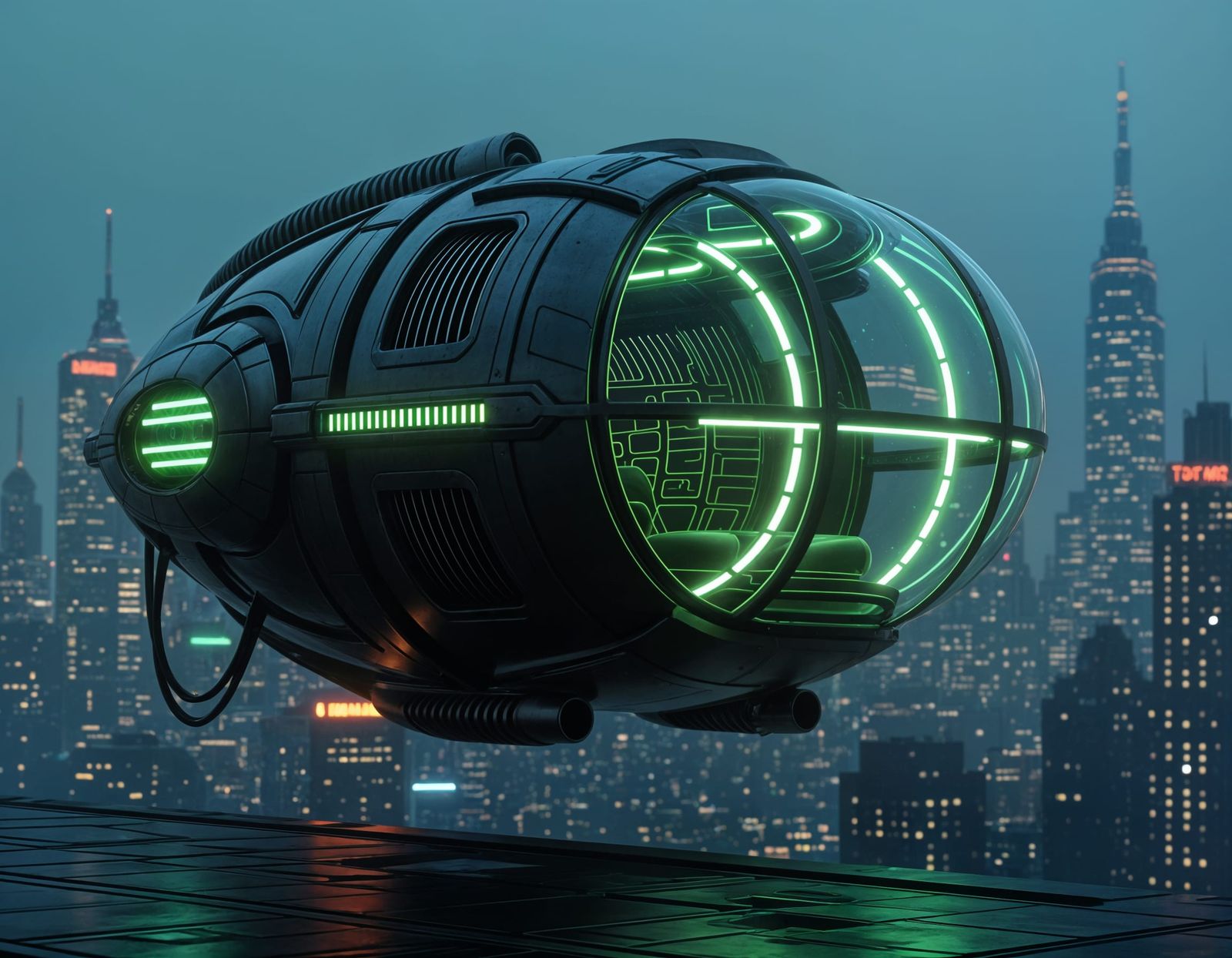 Biomechanical Capsule in Unreal Engine 5 Style