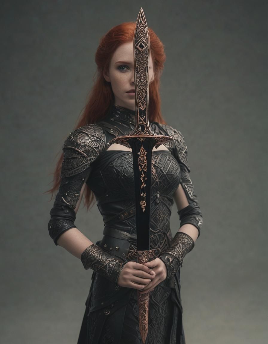 Celtic Princess with Obsidian Dagger