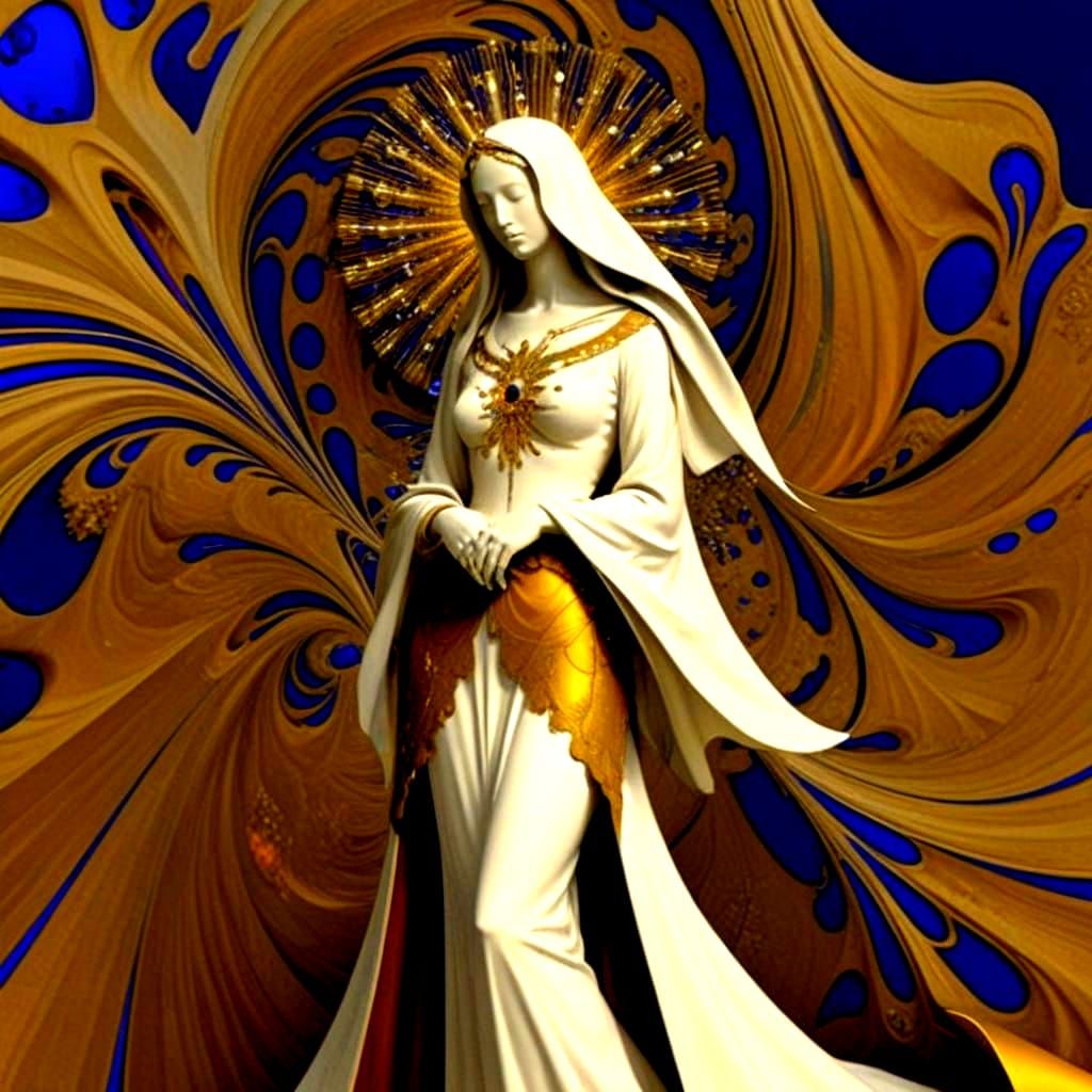 Surreal Modernist Masterpiece Depicting a Vestal Virgin in H...