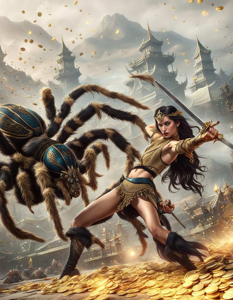 Barbarian vs Spider: Fantasy Art in Unreal Engine