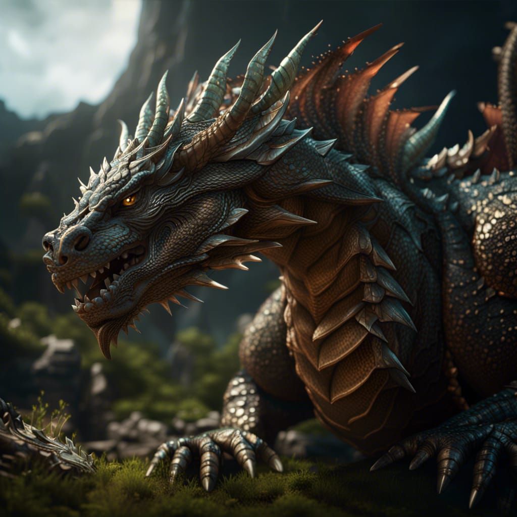 Epic Earth Dragon in Cinematic Detail