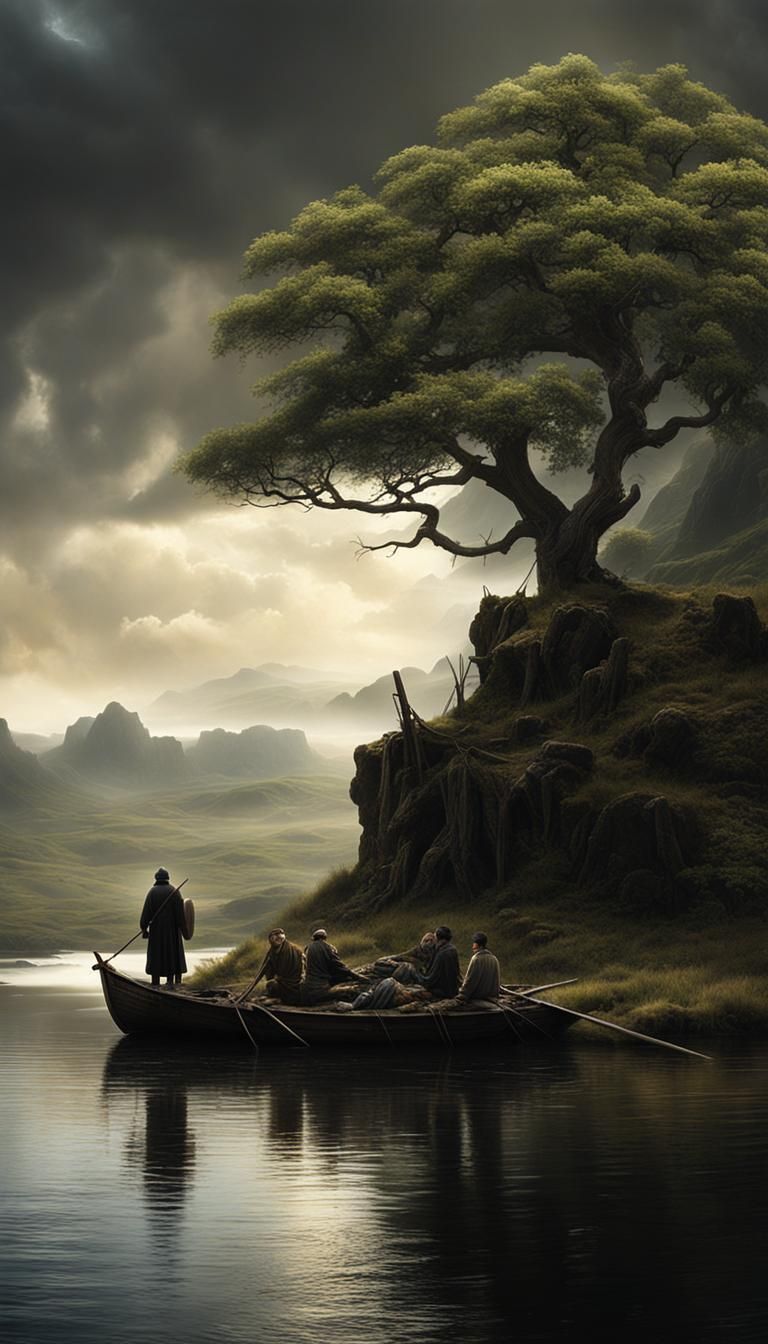 Descent into Poverty: A Matte Painting