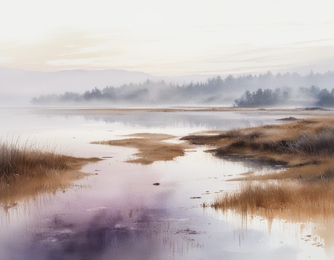 Ethereal emptiness of the early morning