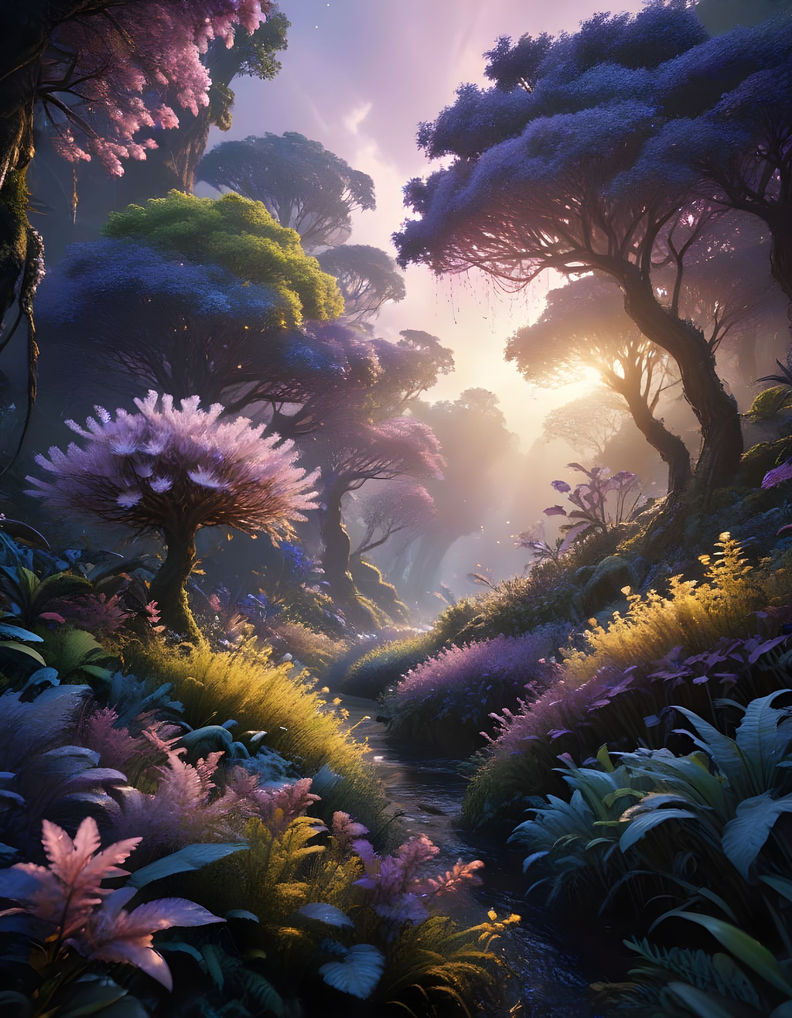 Surreal Forests in Ethereal Light