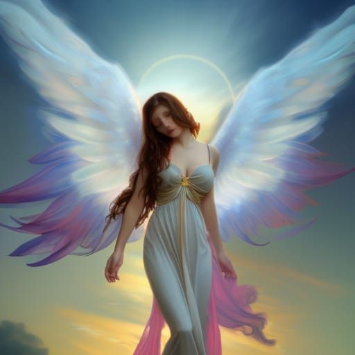 Radiant Angel Descending in Ultra HD