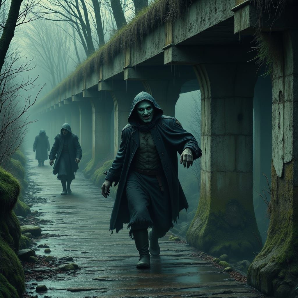 Fearsome Troll Lurking Beneath a Bridge