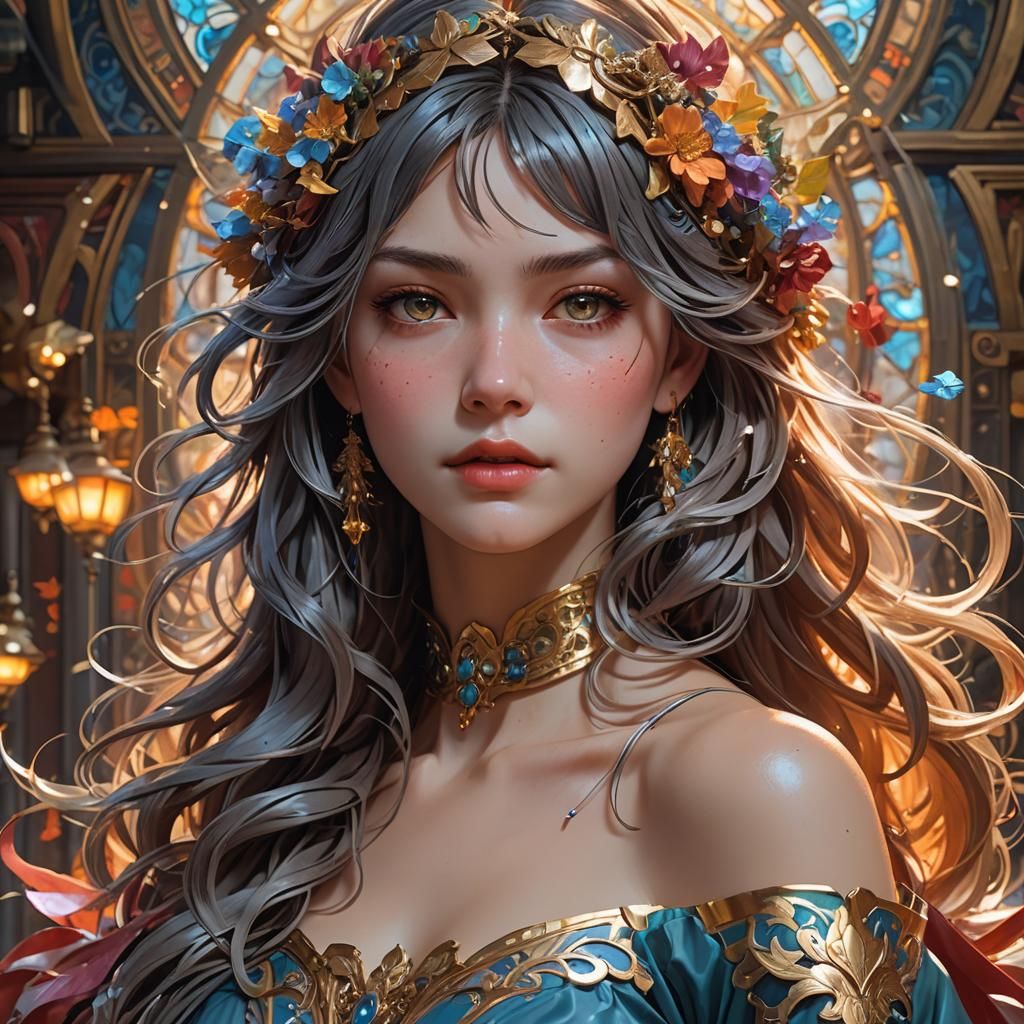 Doujin head and shoulders portrait, 8k resolution concept ar...