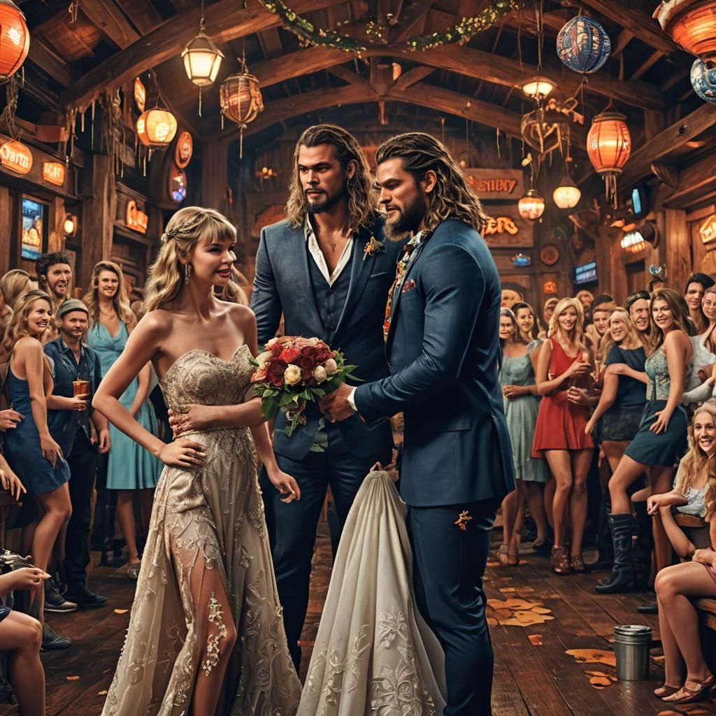 Fantastical Marriage Scene in Detailed Matte Painting