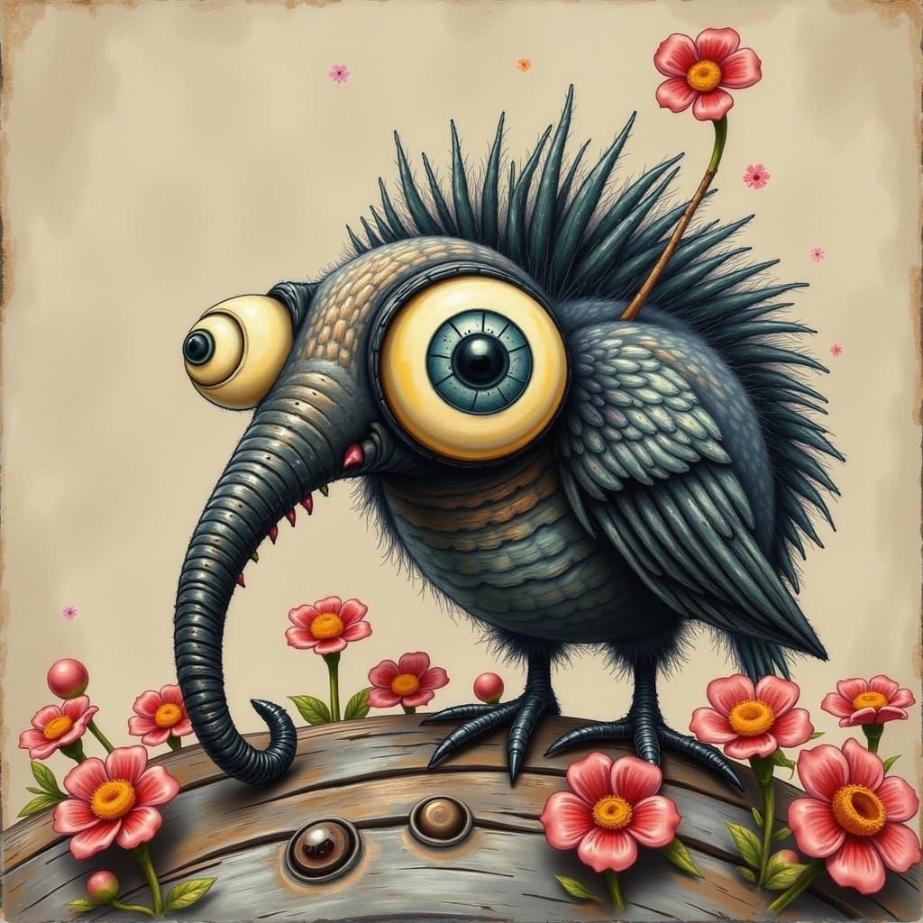 Quirky Fantasy Creatures with Stitched Souls