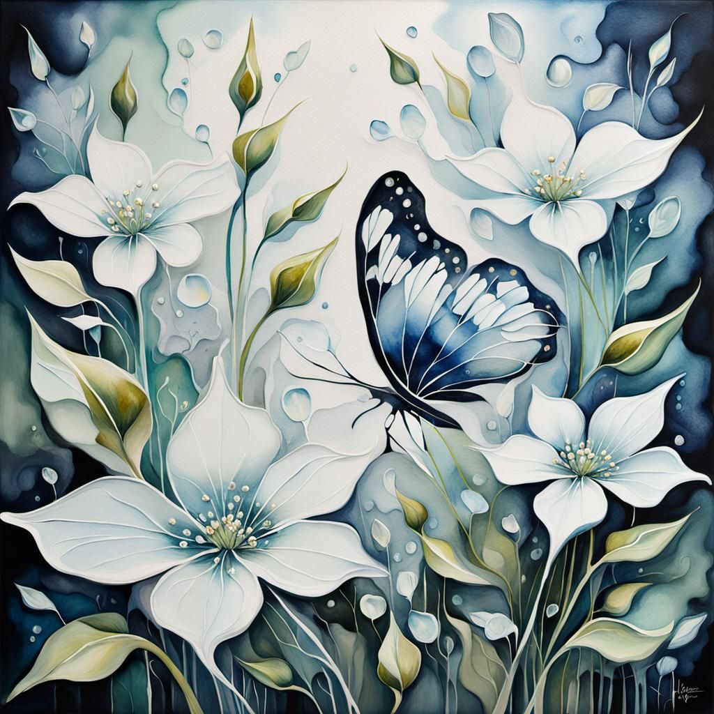 "stunning stylized Abstract and atmospheric watercolour art ...