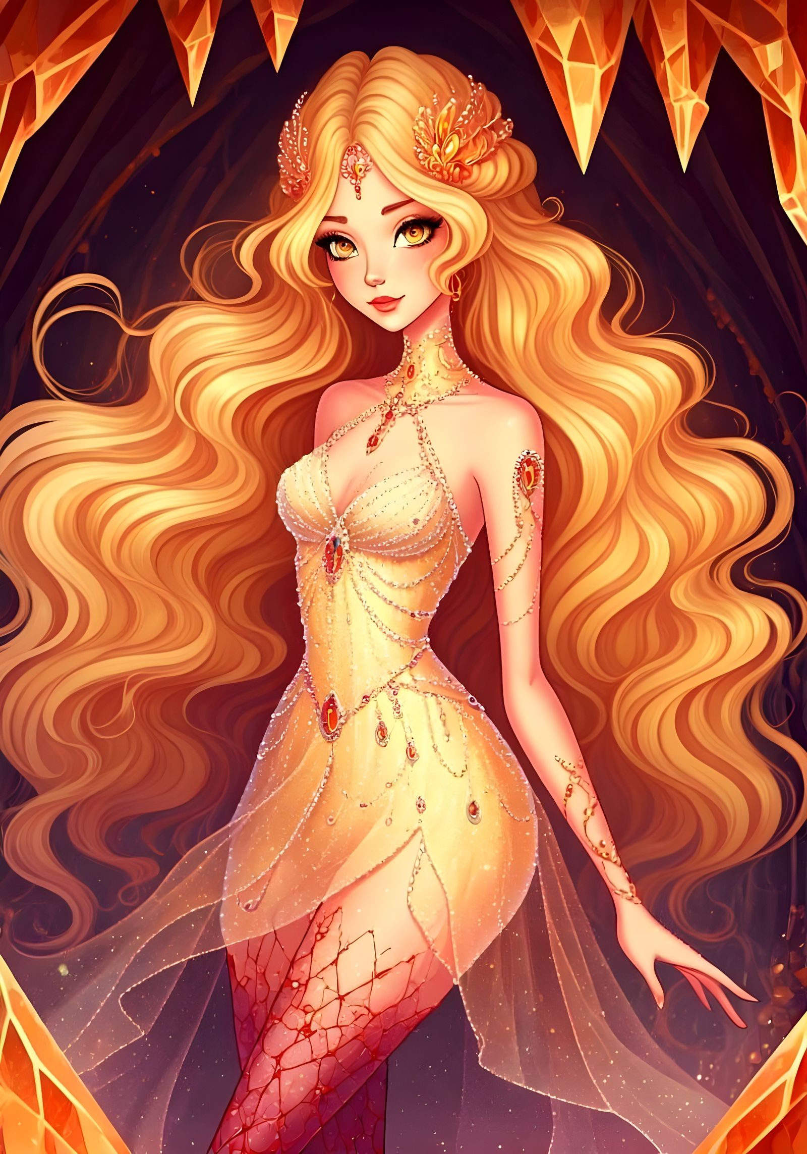 Diaspro in Enchantix Attire, Crystal Cave Background