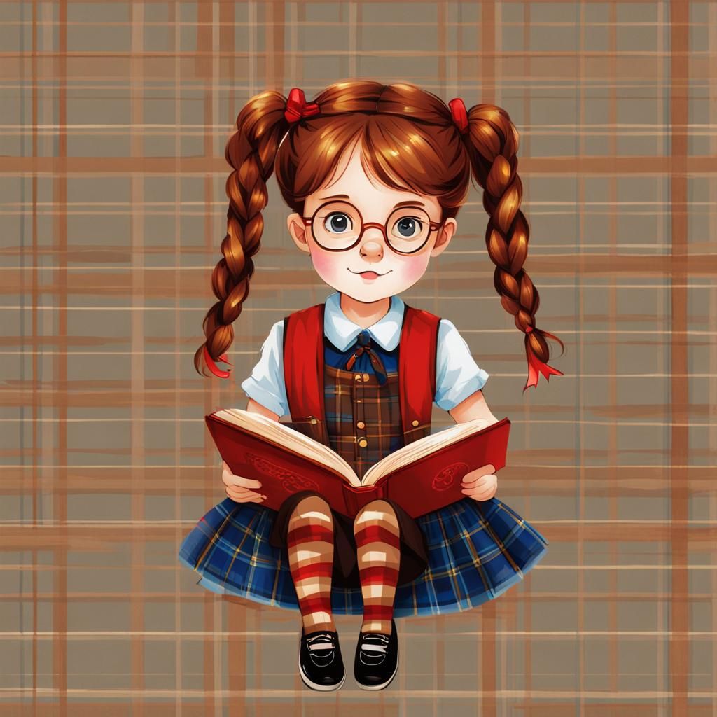 Twin Sisters Portrait in Digital Art Style