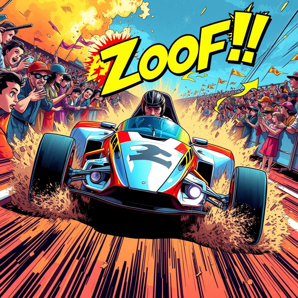Onomatopoeia Car race