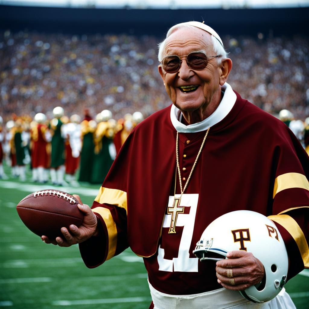 Pope John Paul: Touchdown Celebration