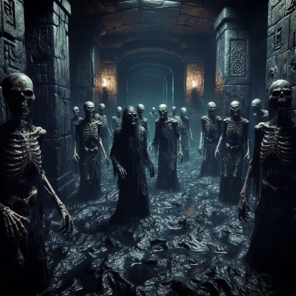 Undead Rise: Skeletons and Zombies in a Dungeon