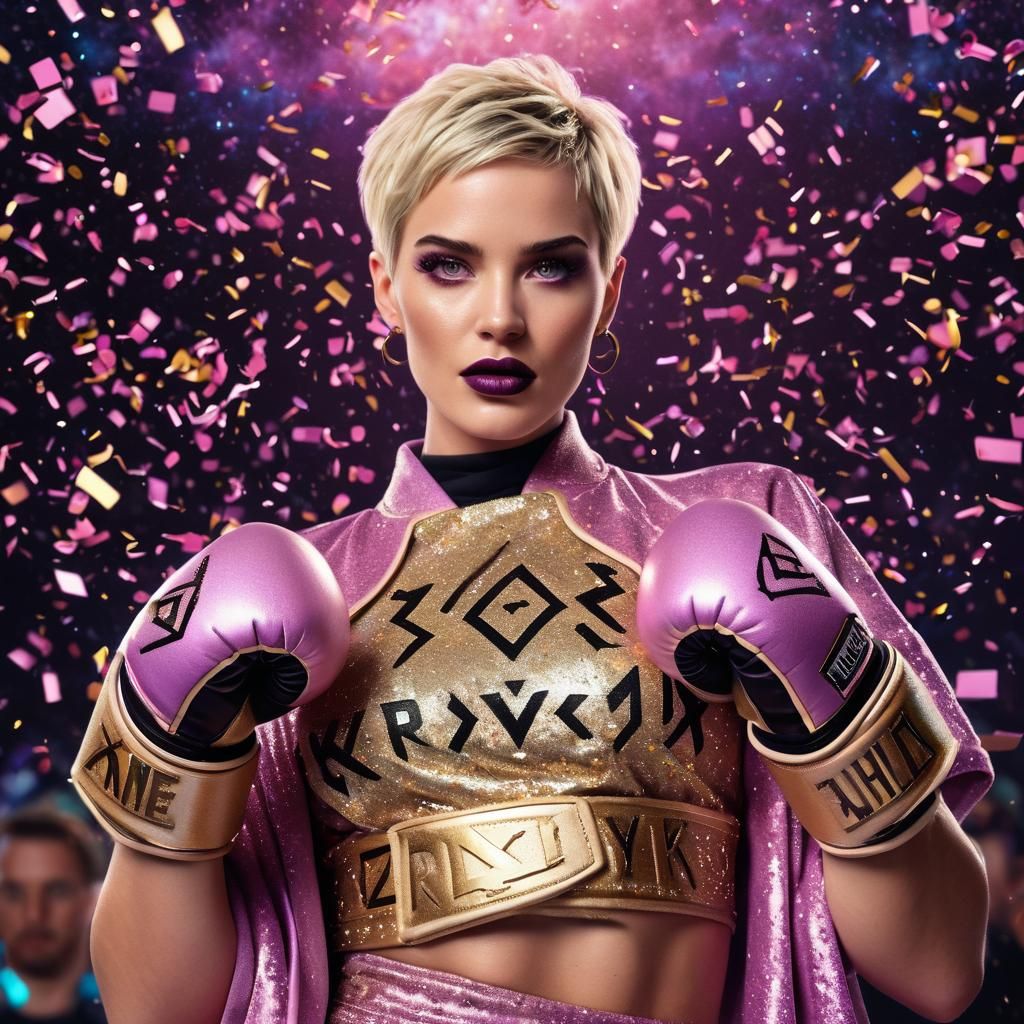 Blond Boxer Victory Flex in Galactic Pastel Style