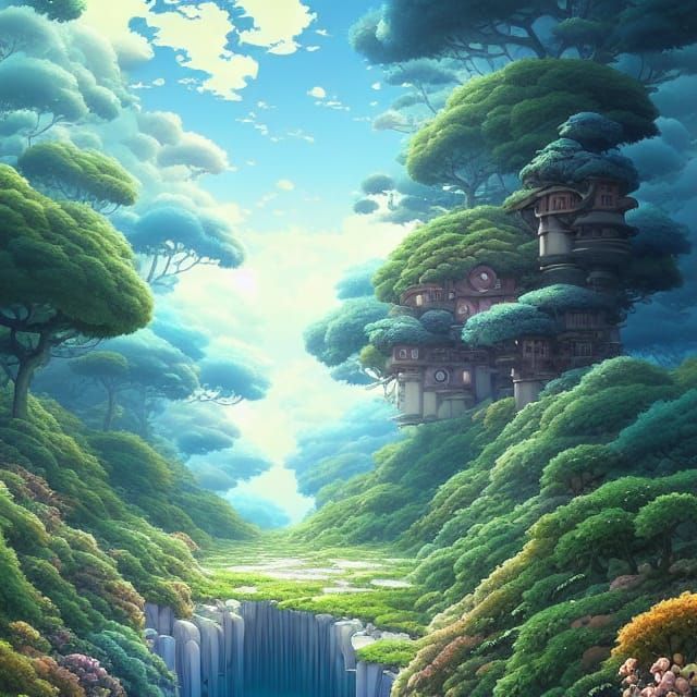 Ghibli-Inspired Landscape: Discipline and Harmony