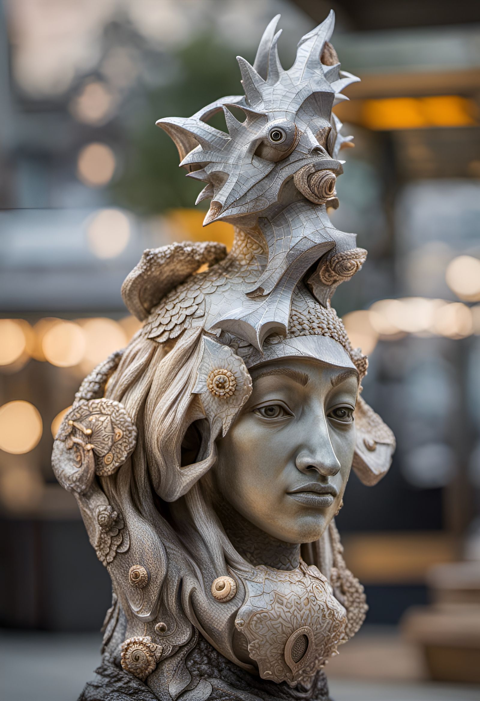 Abstract Rock Singers Portrait with Magical Light