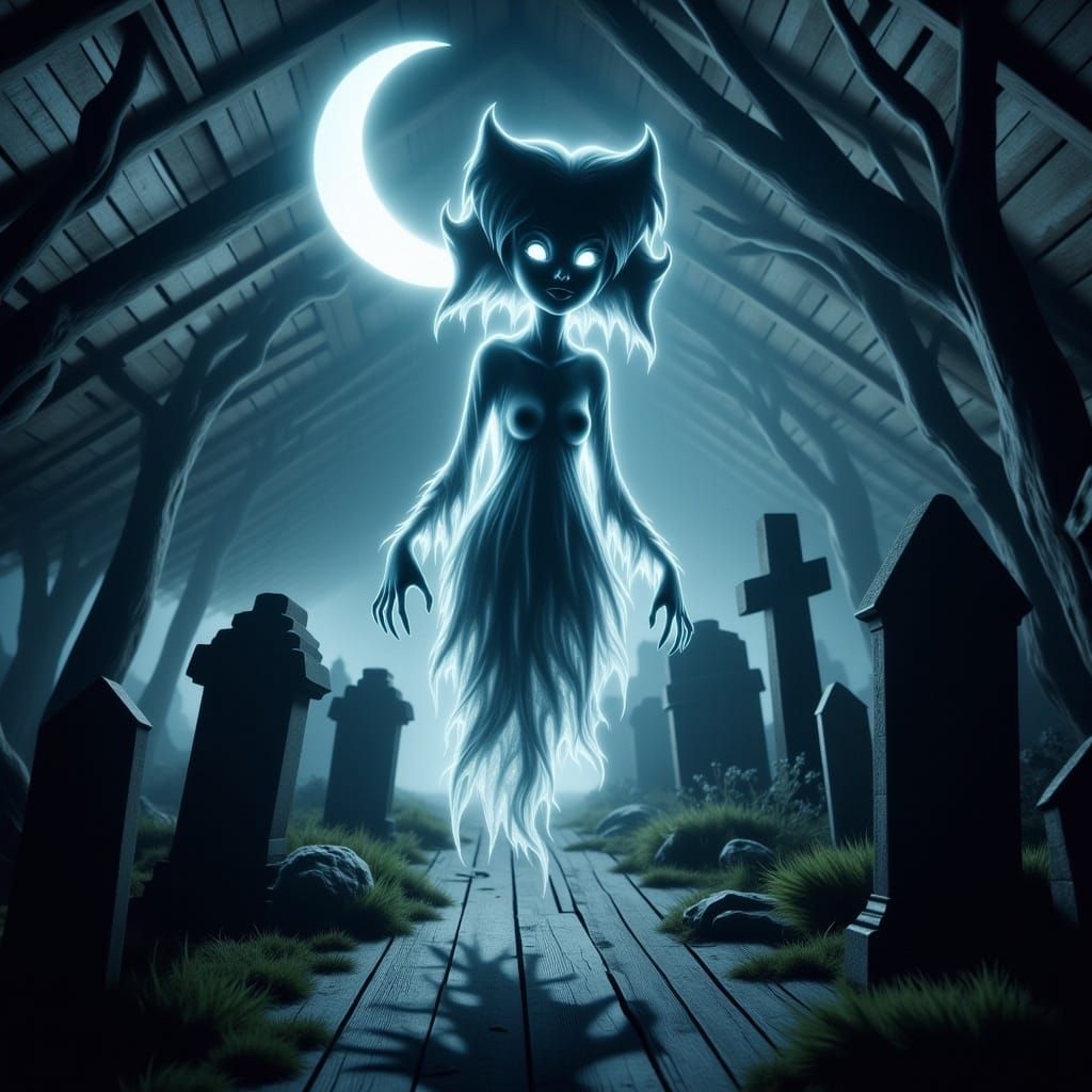 Eerie Graveyard: Ghostly Betty Boop as Freddy Kruger