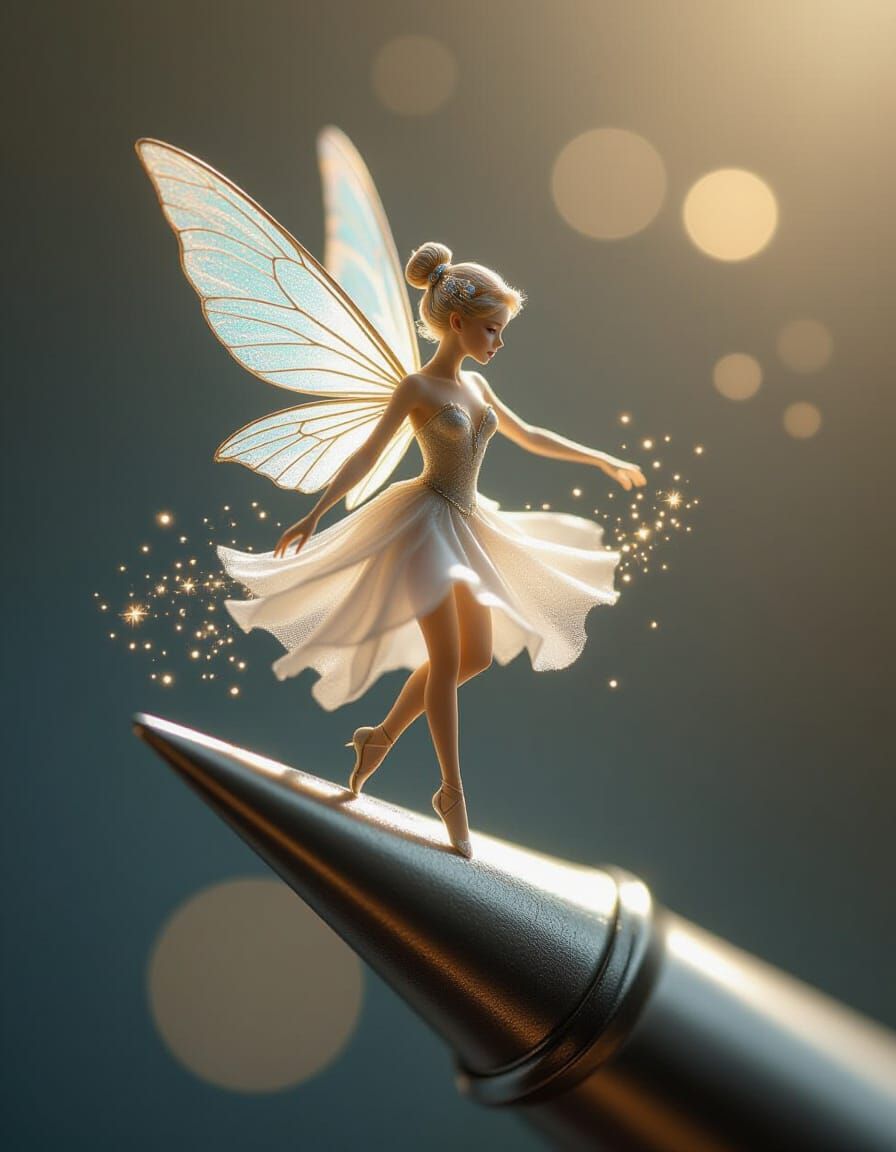 Graceful Fairy Dances on a Pinhead in 8K