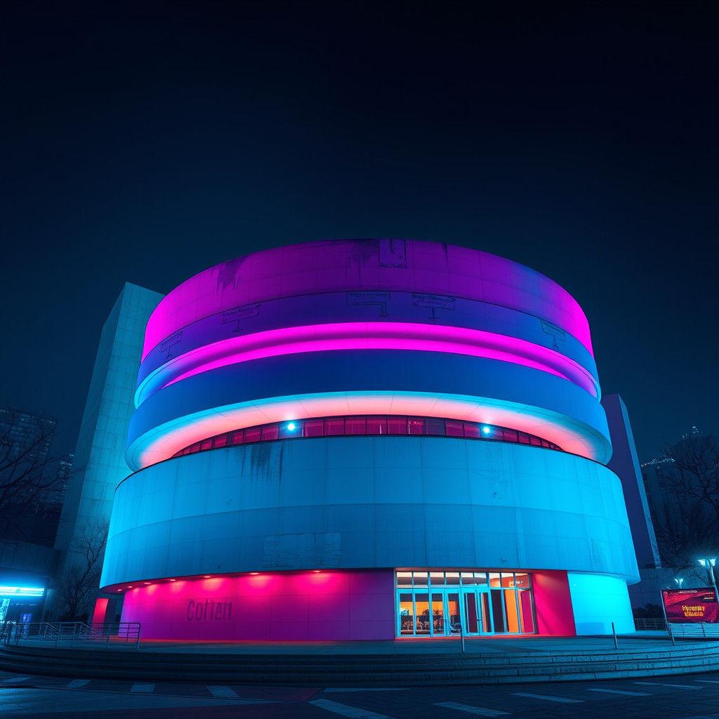 Guggenheim Museum at Night: A Digital Matte Painting